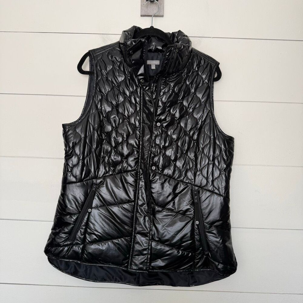 T by Talbots Women’s Large Black Puffer Vest
